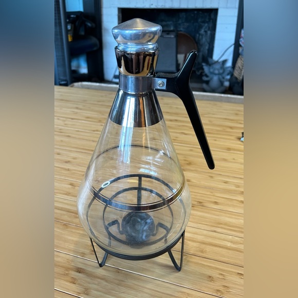 Vintage Mid Century MCM Atomic Inland Glass Coffee Carafe  1958 - Picture 1 of 12